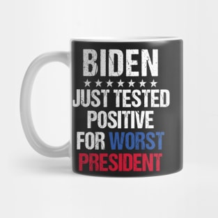 Joe Biden Just Tested Positive For Worst President Mug